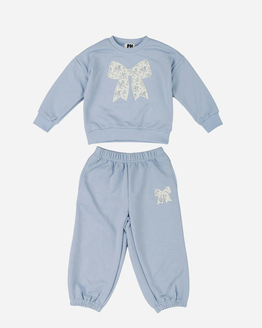 Karina Bow Sweatshirt Set