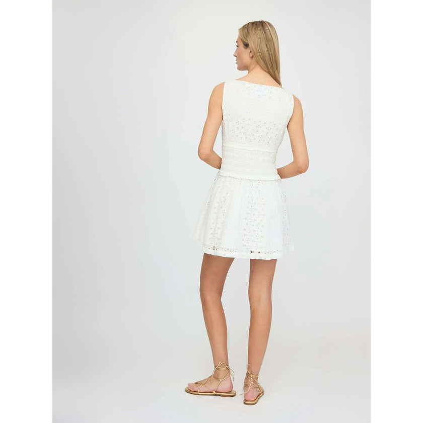 The Joanna Dress - White Floral Broderie