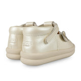 Zilpa Shoes | Unicorn | Off White Metallic Leather