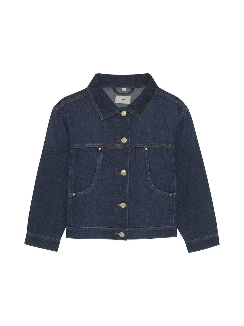 Jordyn Denim Trucker Jacket | Deep Water