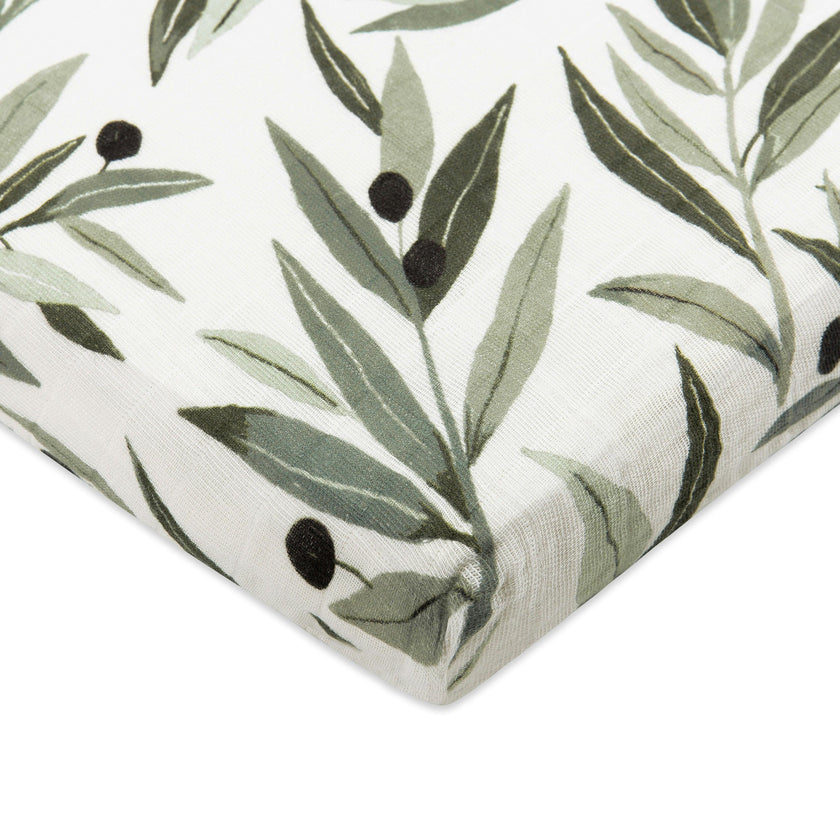 Babyletto All-Stages Midi Crib Sheet in GOTS Certified Organic Muslin Cotton