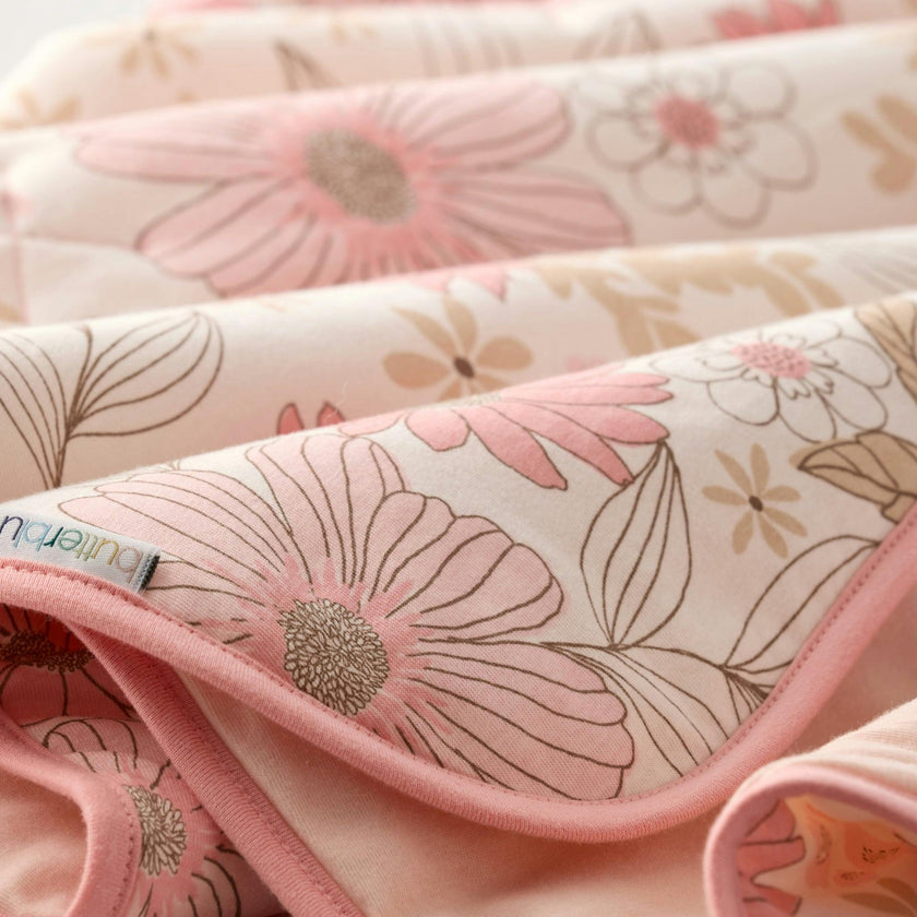 QUINN Reversible Light Weight Quilted Baby Blanket