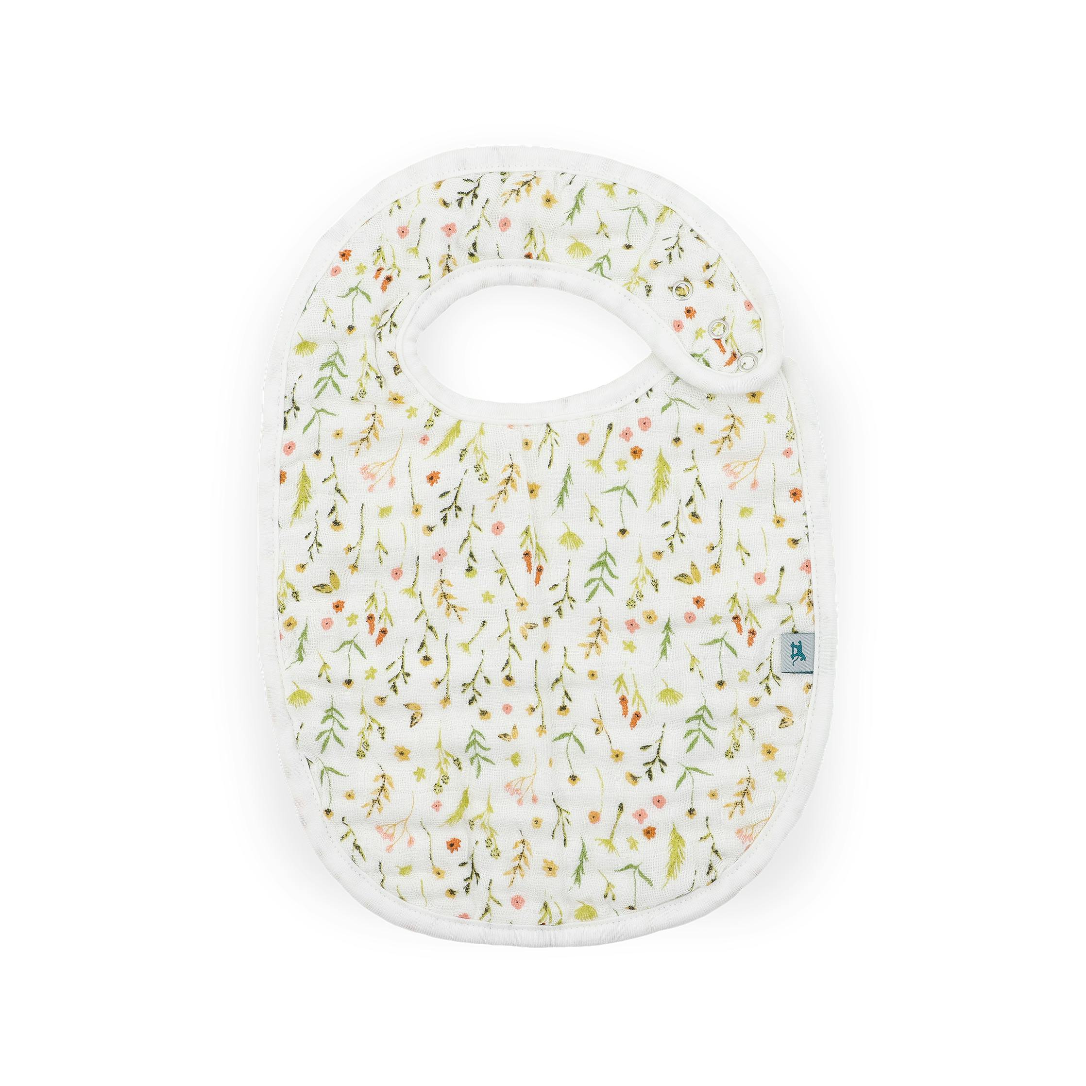 Organic Cotton Muslin Classic Bib 3 Pack - Floral Field