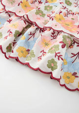 Penelope Cotton Embroidery Mini Dress