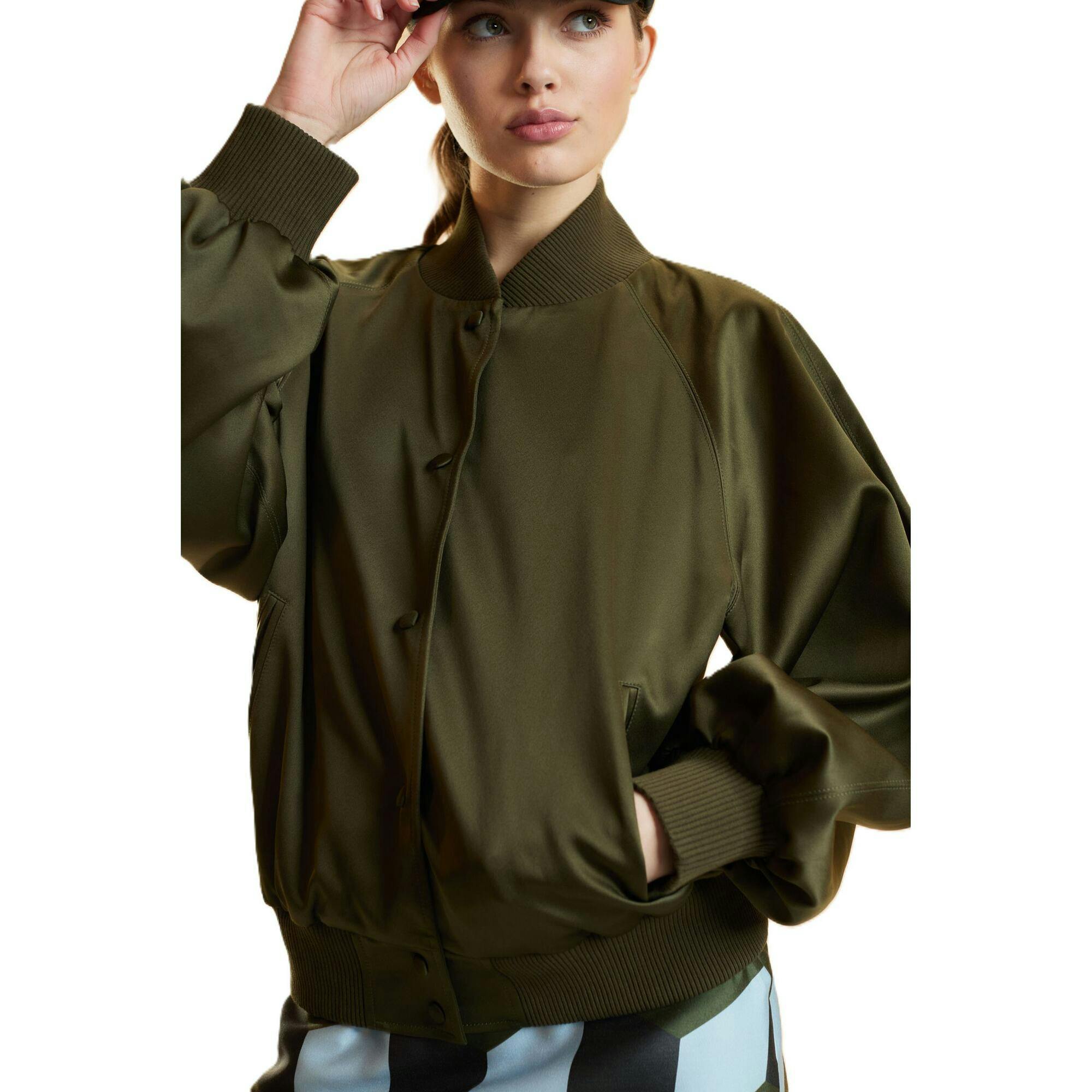 Satin Bomber Jacket