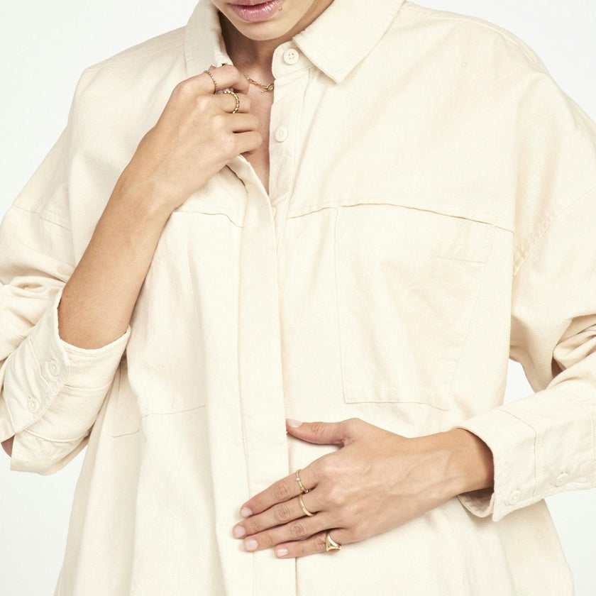 Huron Work Shirt, Cream