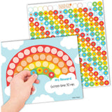 Colorful Kids Reward Sticker Charts & Day-N-Night Routine Charts Bundle