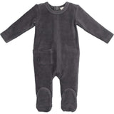 Ribbed Velour Footie