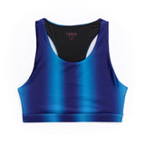 Girls Sports Bra in Blue Ombre