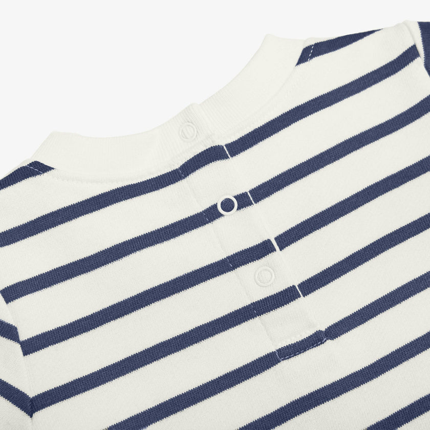 Baby french terry shortie in stripe