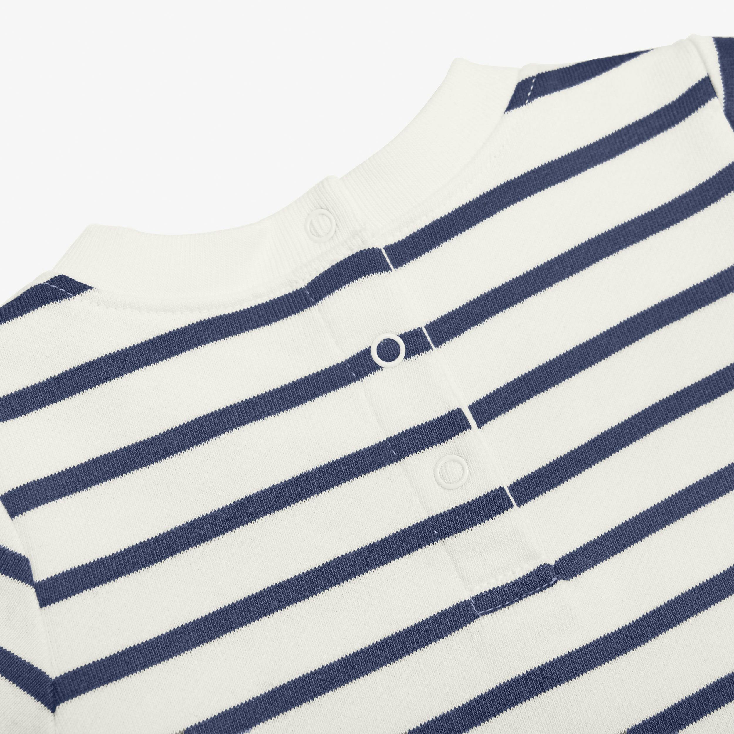 Baby french terry shortie in stripe