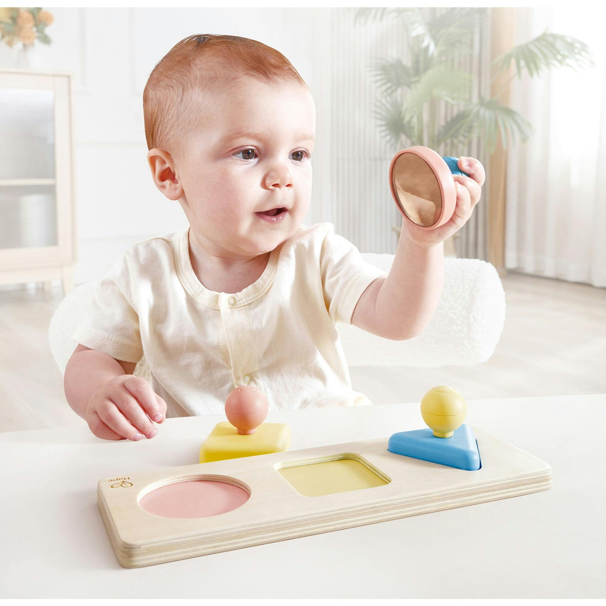 : Wooden Montessori Mirror S Puzzle Sensory Toy