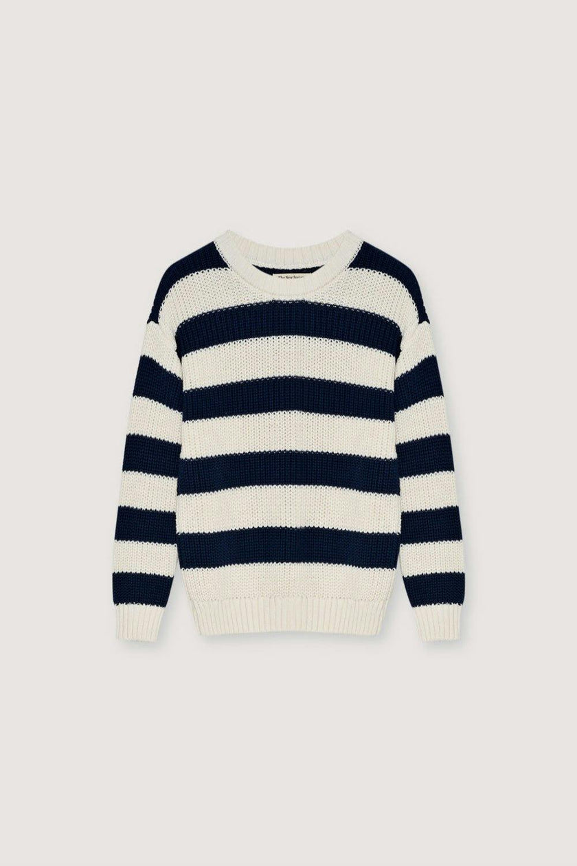 Musa Woman Jumper Summer Midnight Knit Stripes