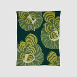 Cotton Sustainable Knit Floral Throw Blanket - Floréal 7 by E.A. Seguy