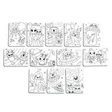 Undercover Art Hidden Pattern Coloring Activity Art Cards - Monster Aliens