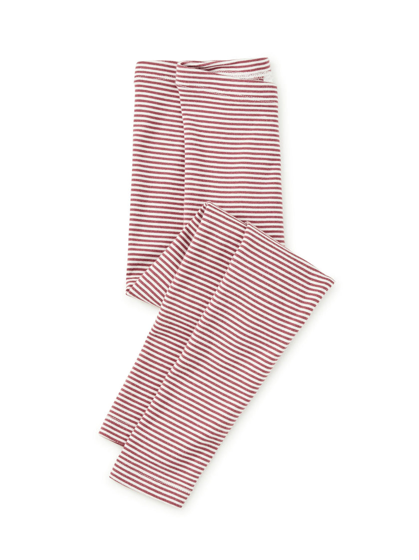 Striped Leggings, Cherrywood