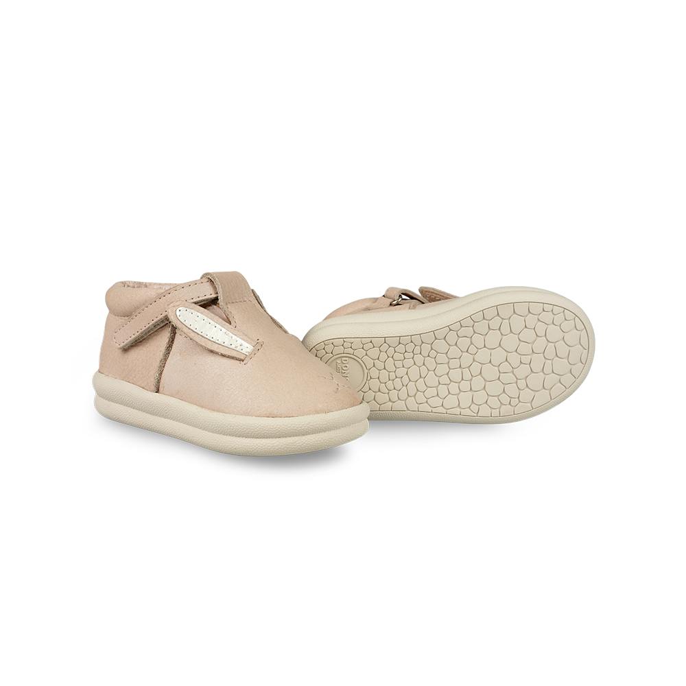 Zilpa Shoes | Pink Bunny | Powder Metallic Nubuck