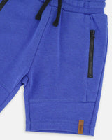 French Terry Shorts With Cross Seams