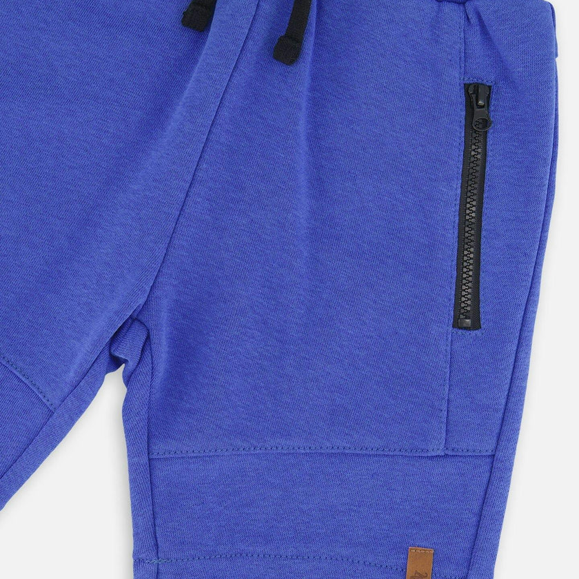 French Terry Shorts With Cross Seams