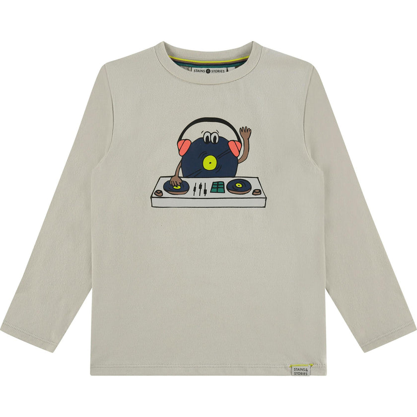 DJ Hot Tunes Print Long Sleeve T-Shirt