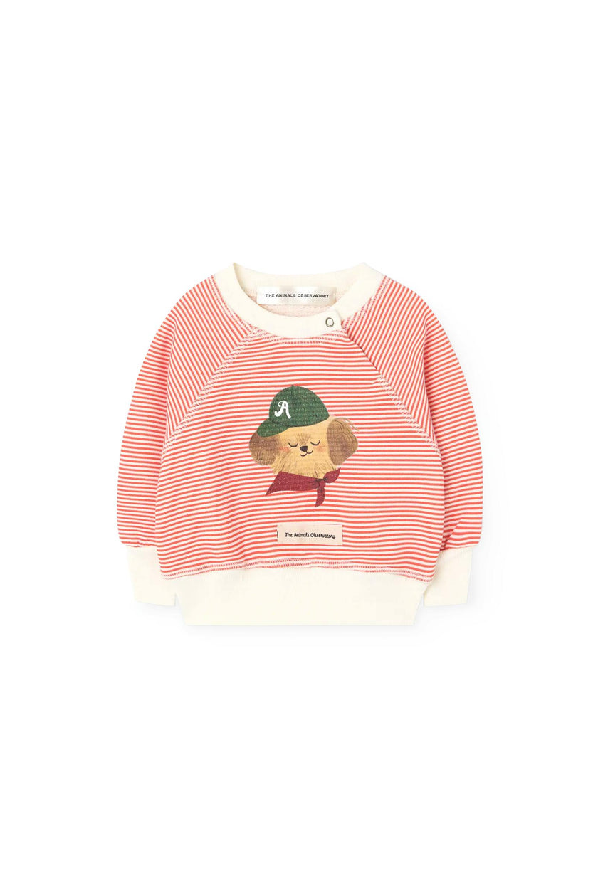 Striped Jackal Sweatshirt for baby
