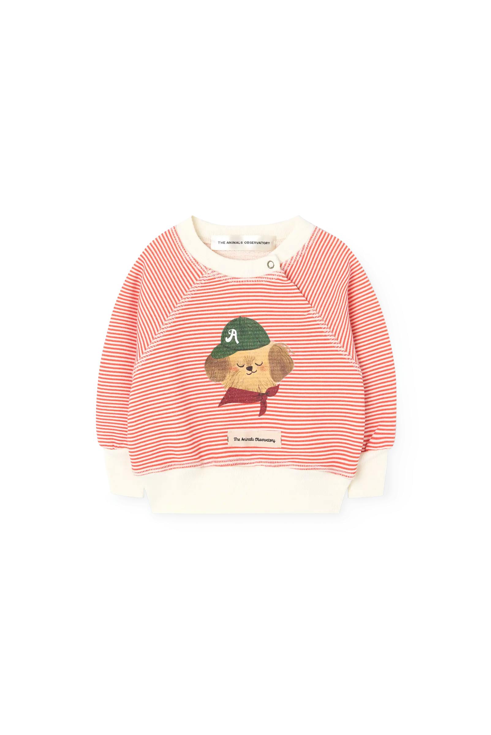 Striped Jackal Sweatshirt for baby