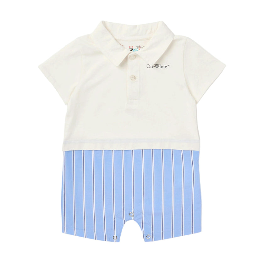 Sky Blue Bookish Mix Romper