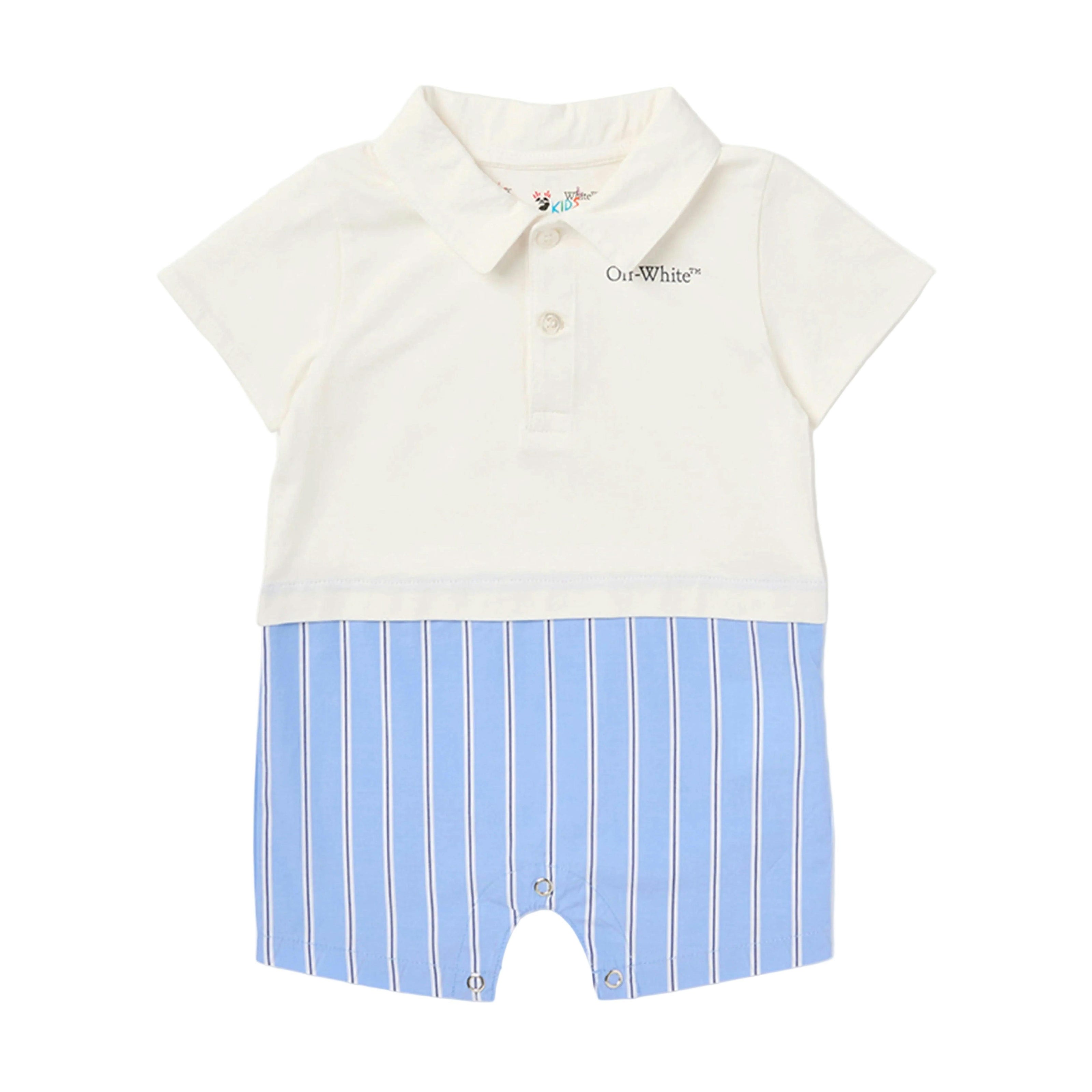 Sky Blue Bookish Mix Romper