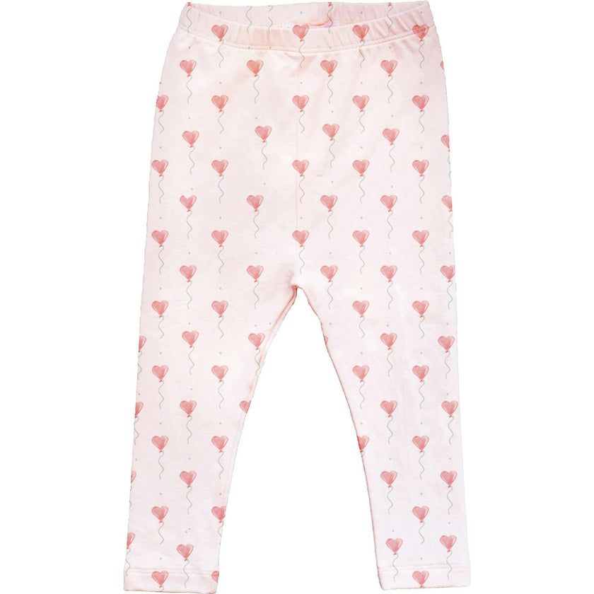 Pink Heart Balloon Legging Set