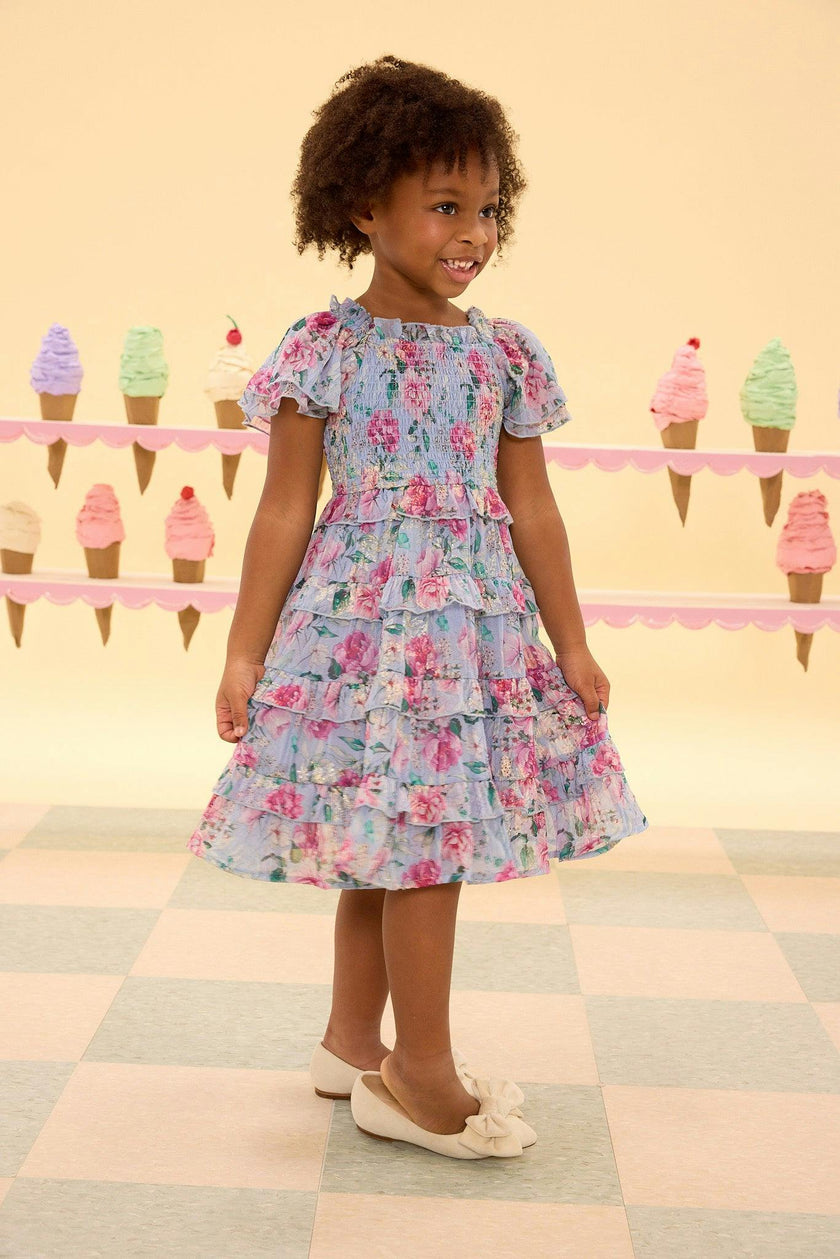 Mini Winnie Dress in Peony Blossoms