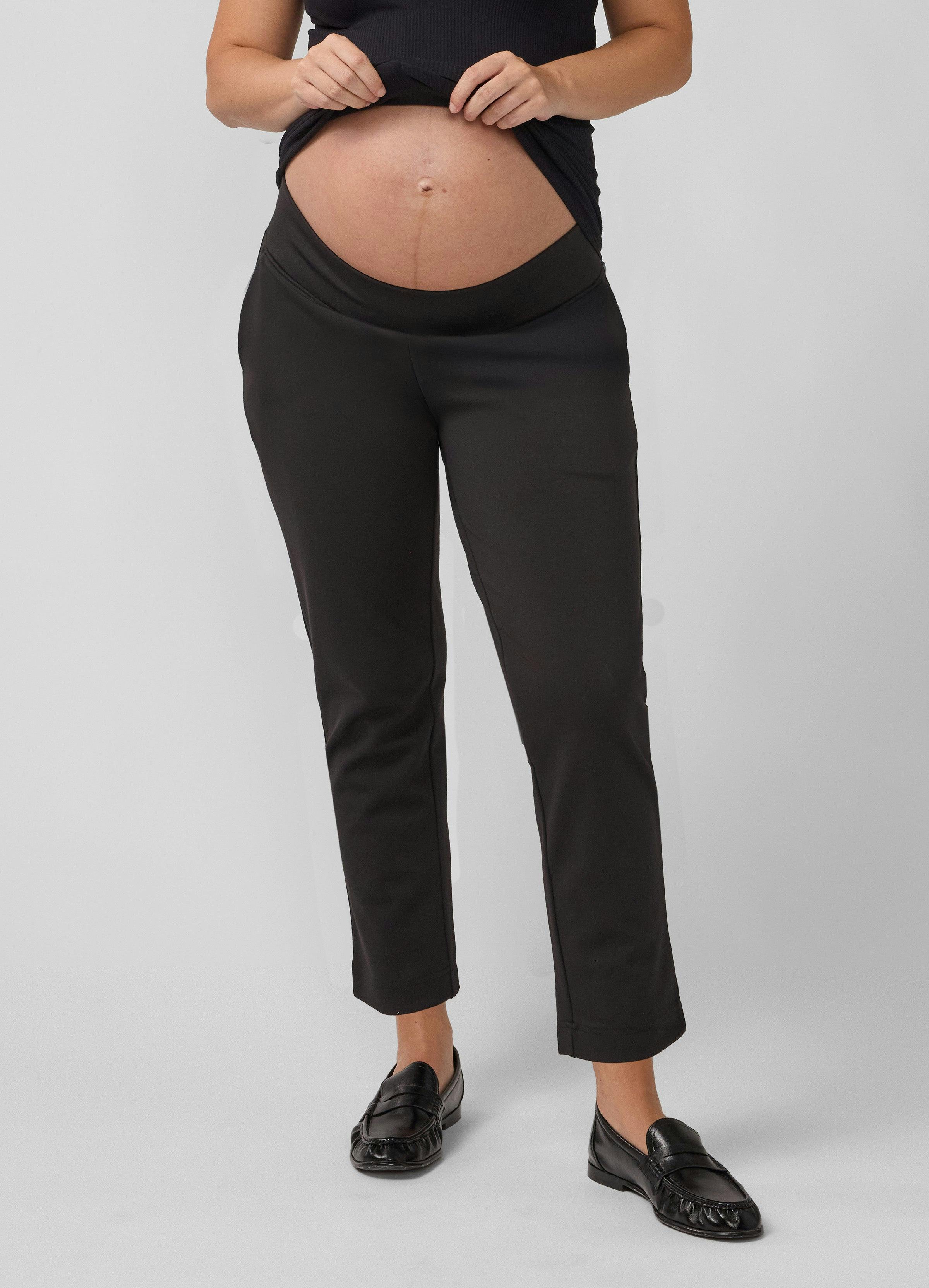 Slim Leg Ponte Maternity Ankle Pant
