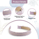 Halo Luxe Mae Lattice Lace Headband - Lavender