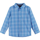 Boys 4-Piece Vest Set | Navy & Khaki Plaid