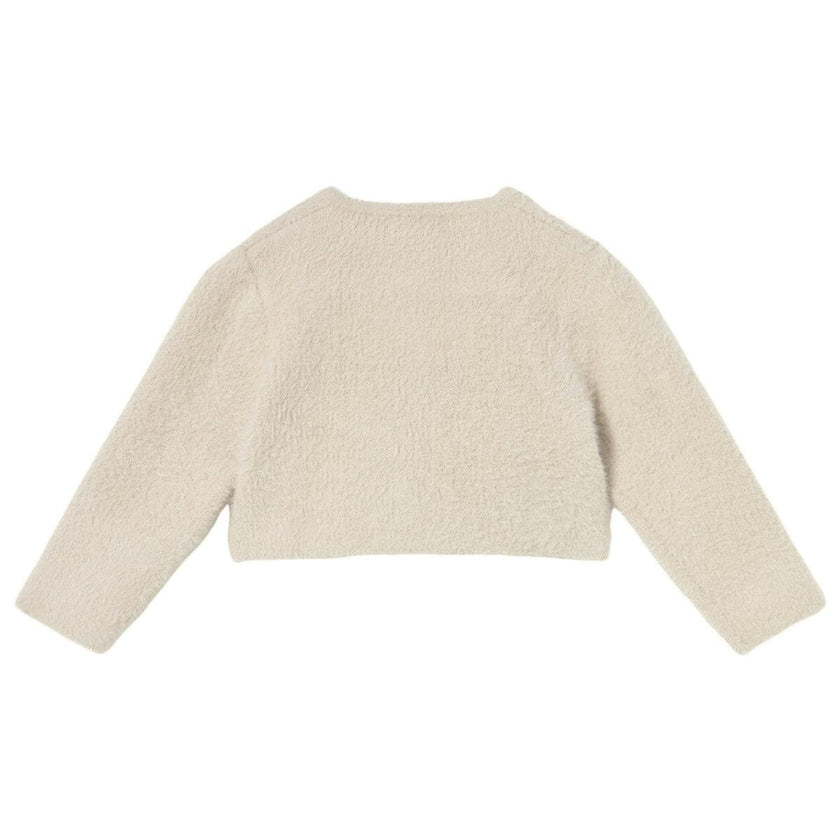 Baby Knit Cardigan with Faux Fur