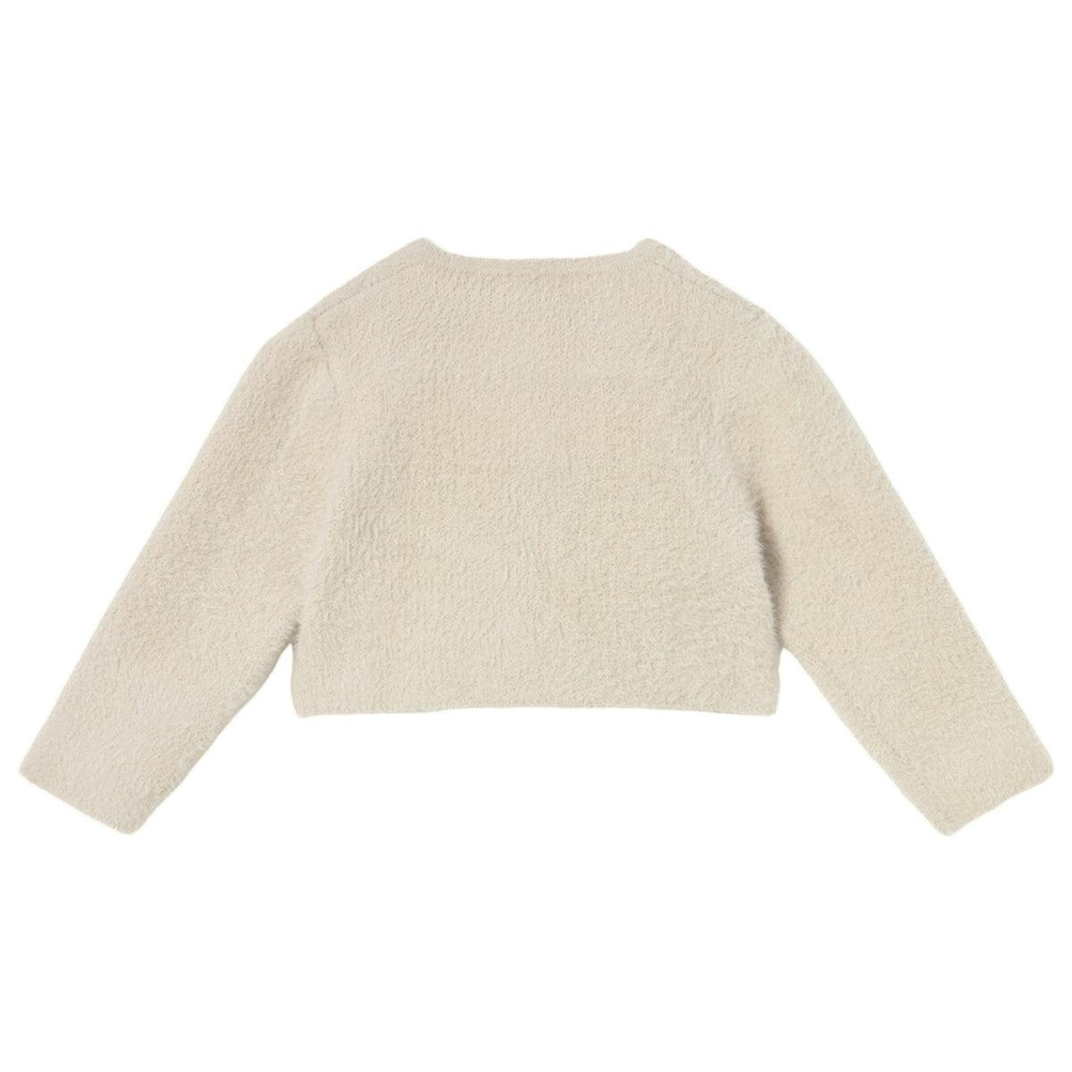 Baby Knit Cardigan with Faux Fur