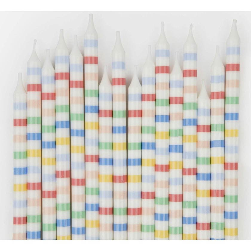 Multi Stripe Candles