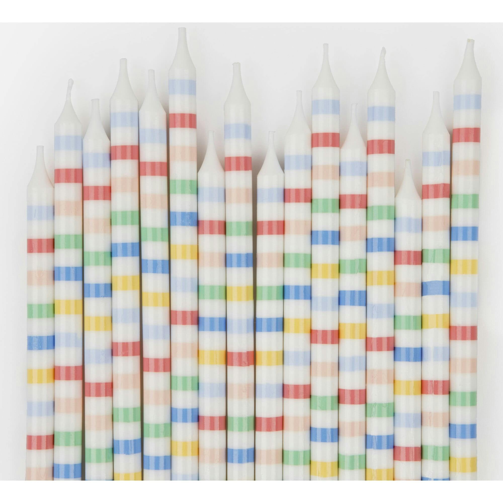 Multi Stripe Candles