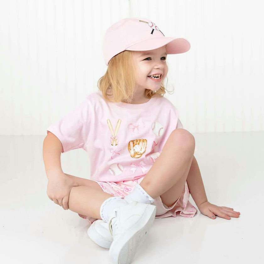 Baseball Cutie Short Sleeve T-Shirt - Ballet