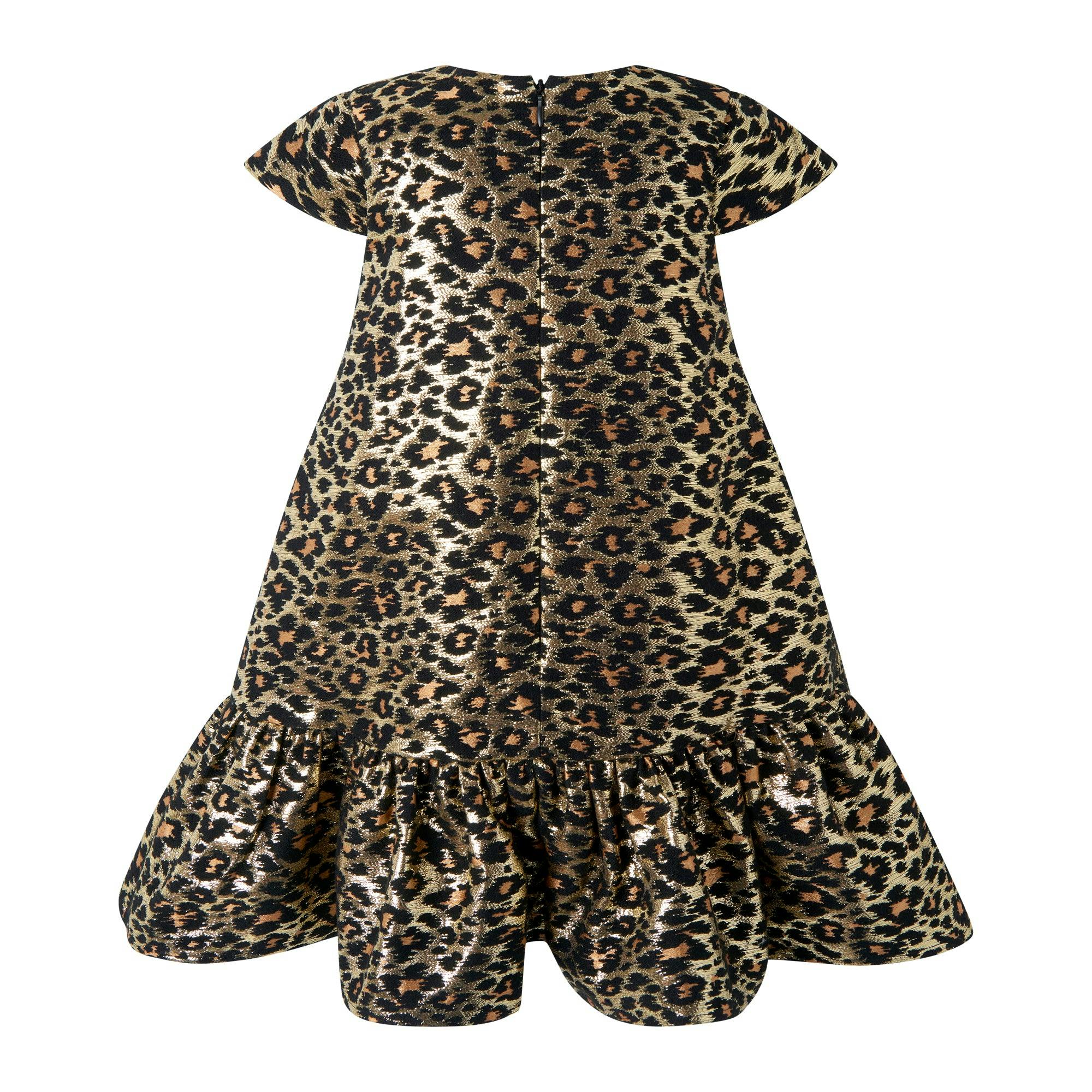 Leopard Damask Party Dress