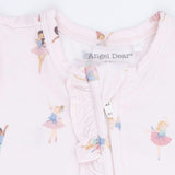 Petite Ballet - 2 Way Ruffle Front Zipper Footie