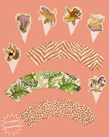 Safari Cupcake Toppers - 24 pc set