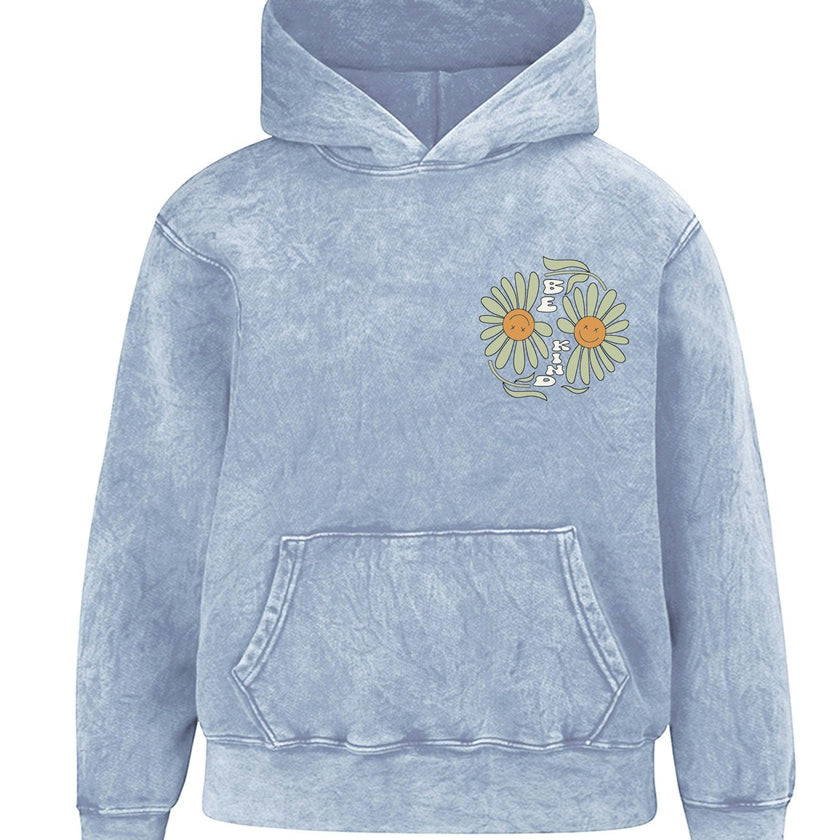 Kids Be Kind Hoodie-Washed blue-Unisex
