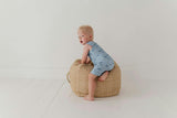 Baby Boy Sleeveless Romper in Fish