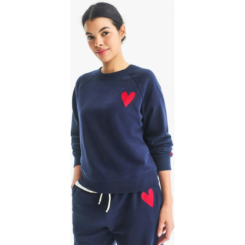 Women's fit 24/7 crop heart sweatshirt