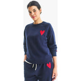 Women's fit 24/7 crop heart sweatshirt