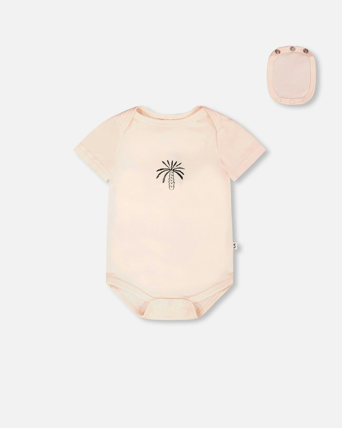 Evolutive Organic Cotton Jersey 3 Pack Onesie Peach