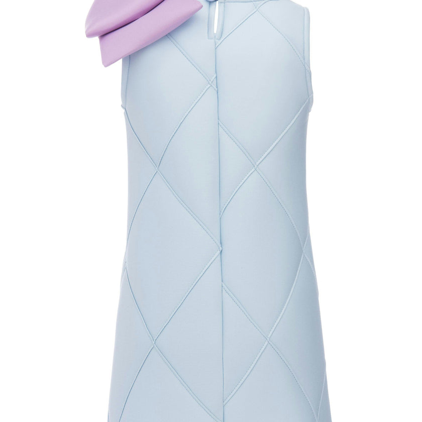 Blue Skylar Bow Dress