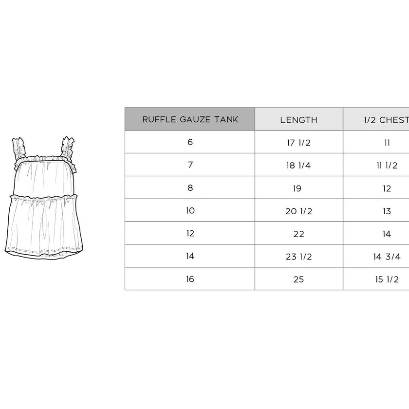 Ruffle Gauze Tank