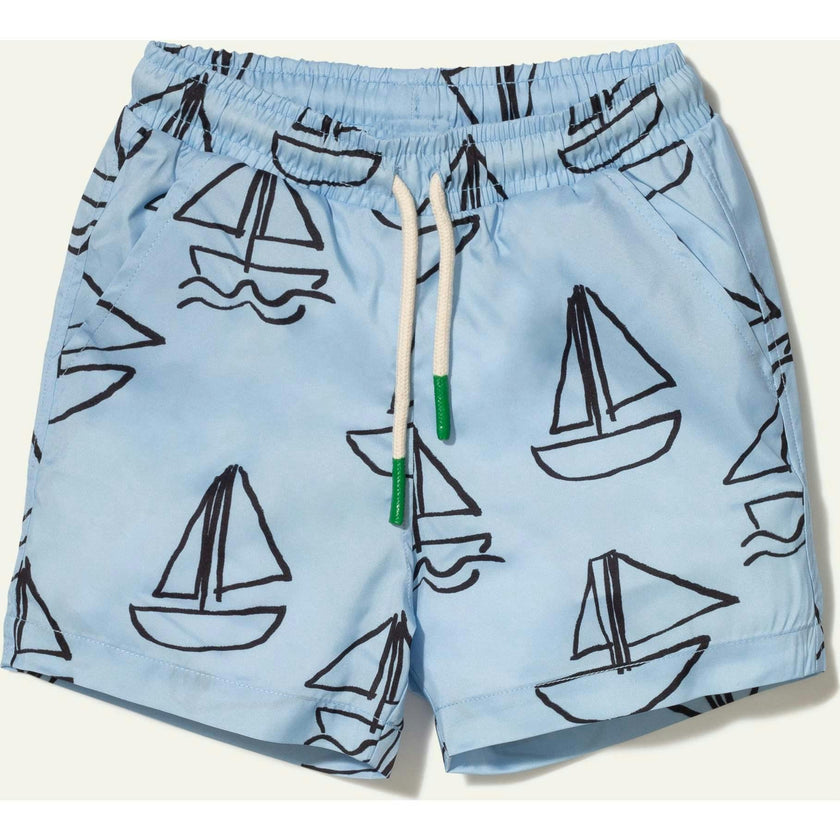 Recycled Sailboats Baby Swim Trunk