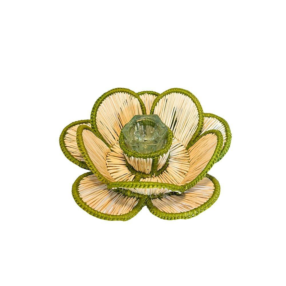 Flora Candle Holder in Green
